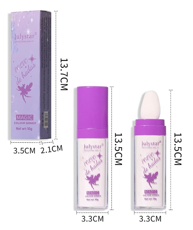 AKARY Shimmer Highlighter Powder, Fairy Polvo De Hadas