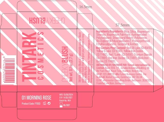 Cheeky Blush Compact for Face Cheeks, Talc Free Blusher Palette, Matte Powder Makeup, Natural Healthy, Mauve Pink Magenta Peach Red, Vegan Cruelty Free