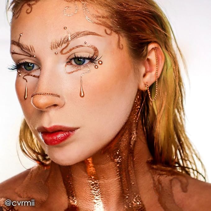 Mehron Makeup Metallic Powder (.) with Mixing Liqu 17 oz