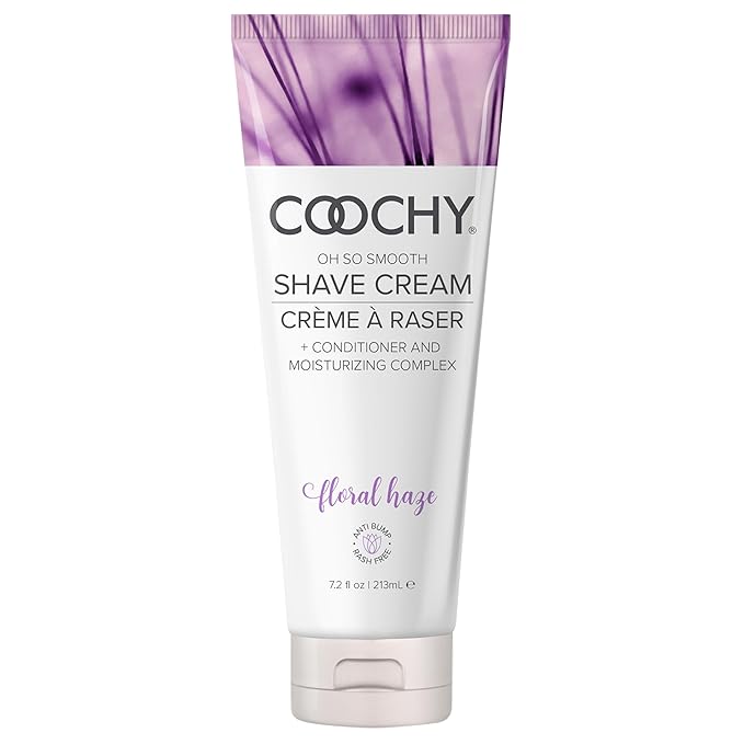 Coochy Intimate Shaving Cream | Shave Conditioner & Moisturizer for Face & Body | Ideal for Sensitive Skin Care, Anti-Bump | Floral Haze, 7.2 oz
