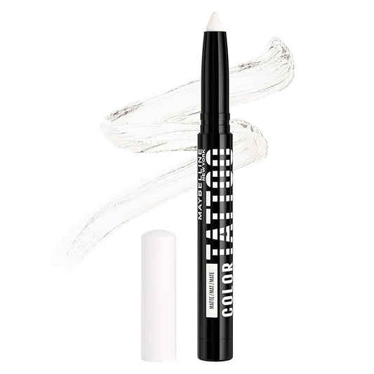 Maybelline Color Tattoo Longwear Multi-Use Eye Shadow Stix, All-In-One Eye Makeup for Up to 24HR Wear, I am Unmatched (Matte White), 1 Count