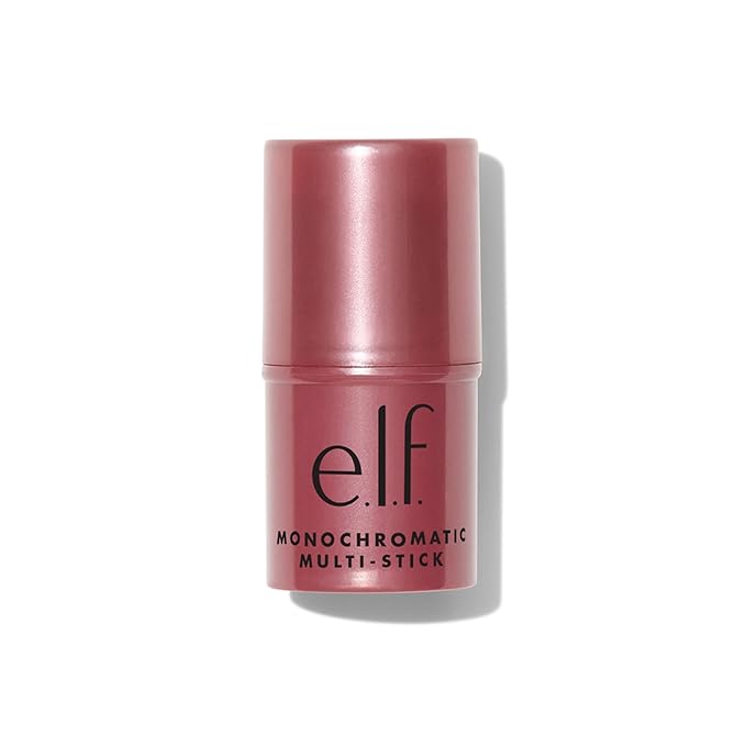 e.l.f. Monochromatic Multi Stick, Luxuriously Creamy & Blendable Color, For Eyes, Lips & Cheeks, Luminous Berry, 0.17 Oz (5g)