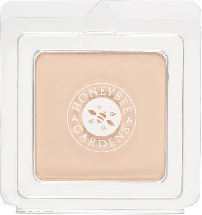 Honeybee Gardens Pressed Mineral Powder Foundation Refill, Geisha, Vitamin E, 7.5g