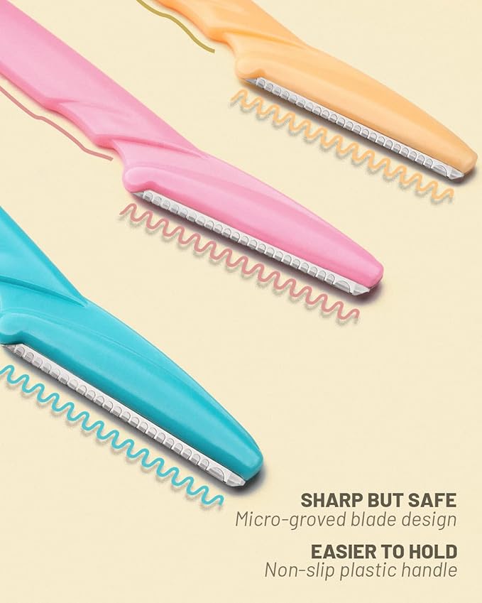 Eyebrow Razor for Women, 120 Pcs Dermaplaning Tool for Face Professional, Face Razor for Women Facial Hair Remover