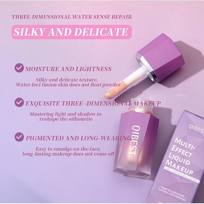 Soft Liquid Contour Stick, Liquid Face Bronzer Stick Makeup,05 Bronzer