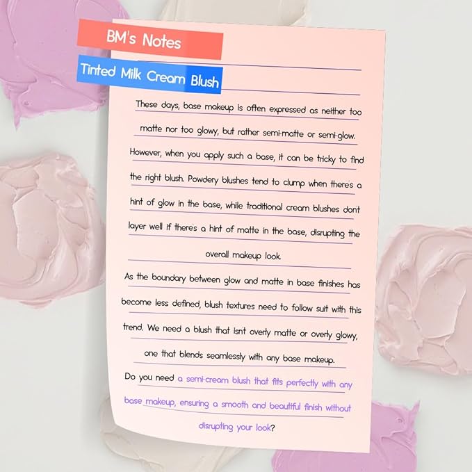 HOLIKA HOLIKA Colored Milk Cream Blush 05 PRETTY Clean, Buildable