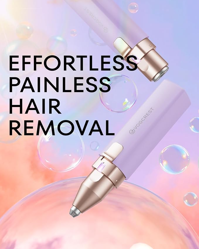 Eyebrow Hair Trimmer: Rechargeable Facial Hair Removal Device for Removing Unwanted Peach Fuzz from Lips Chin Neck As Well As Shaping Eyebrows