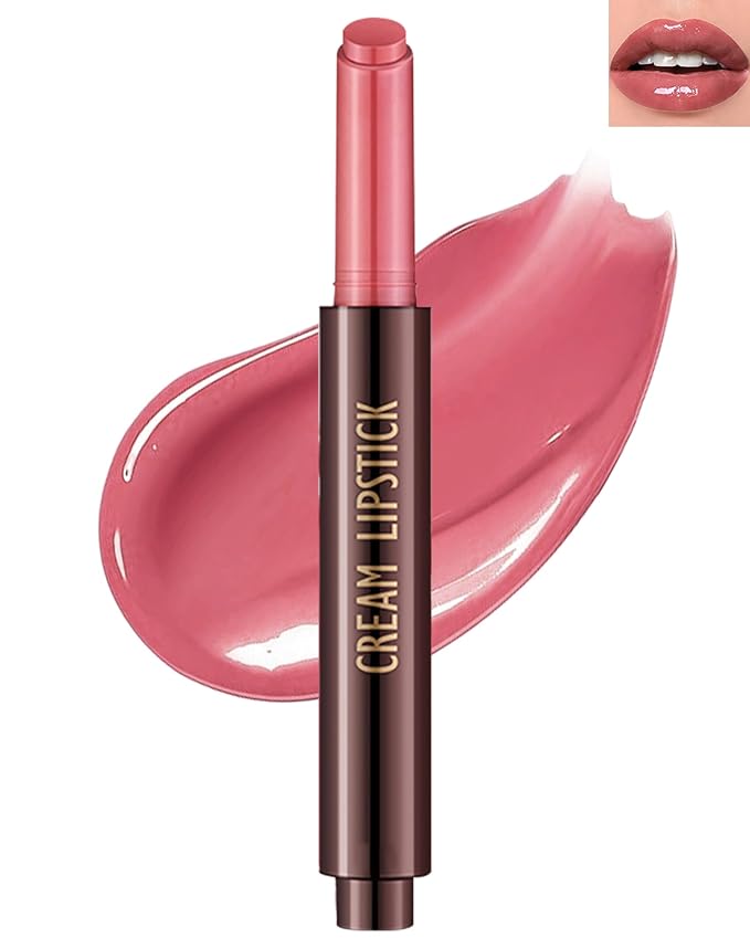 Hydrating Shimmer Lipstick,Moisturizing Jelly Lip Gloss,Shine Red Pink Lipstick Pen, Long Lasting Waterproof Tint Lip Balm Plumping Lip Stain Pen,Women's Day Makeup Gift for Women-04#