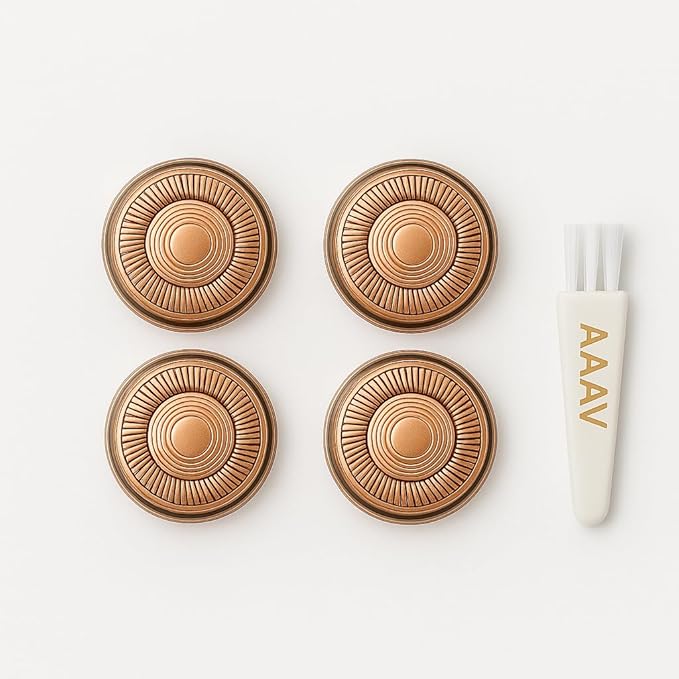 Gen 2 Replacement Heads for Flawless Facial Hair Remover, Used Finishing Touch Flawless Hair Removal, 4 PCS per pack