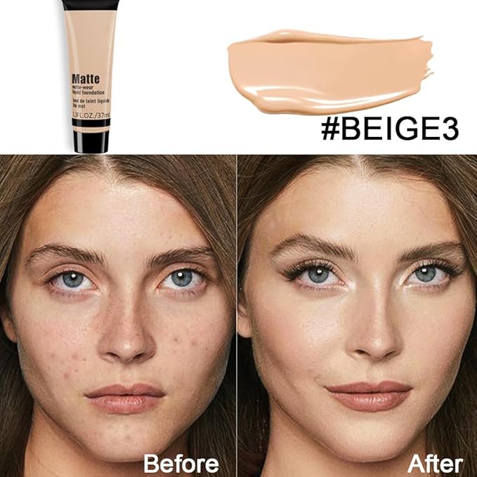 1 Pack Liquid Foundation Cream for Face Makeup,Durable
