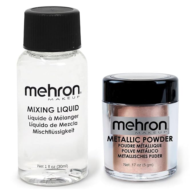 Mehron Makeup Metallic Powder (.) with Mixing Liqu 17 oz