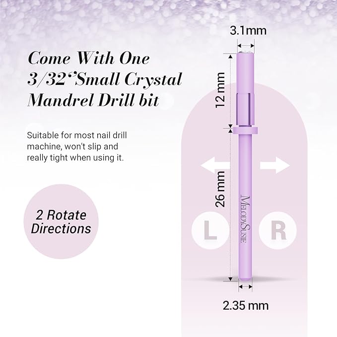 Melodysusie 50 pcs nail drill