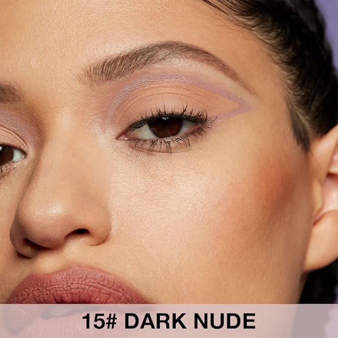 Kaely 2Pcs Dark Nude Gel Eyeliner Pencil, Natural Cream Eye Liner Waterproof Smudge Proof, Matte Waterline Eyeliner Eyeshadow Stick, Brighten Eye Makeup, Vegan & Cruelty-Free