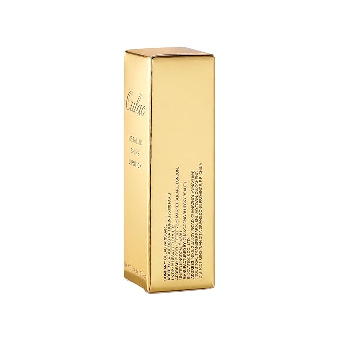 Oulac Purple Lipstick for Women with Metallic 3D Shine Lightweight Hydrating Formula, High Impact Lip Color, Vegan & Gluten Free Beauty, Full Coverage Lip Makeup, Virtual Violet(22)