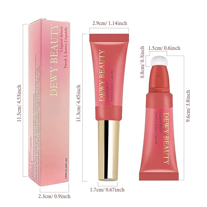 Liquid Blush Makeup Stick, Air Cushion Blush Beauty Effect (104Cherry)
