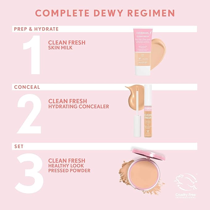 COVERGIRL Clean Fresh Pressed Powder, Tan, 0.35 Oz 0.35 Oz