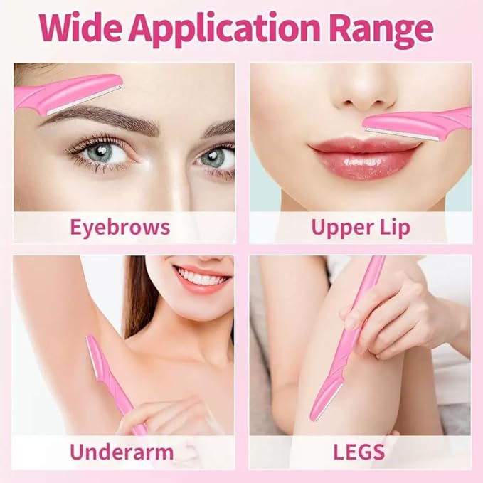 66PCS Eyebrow Razor Multipurpose Exfoliating Dermaplaning Tool for Face Facial and Eyebrow Shaper with Precision Cover for Women Men Easy to Use (66PCS)