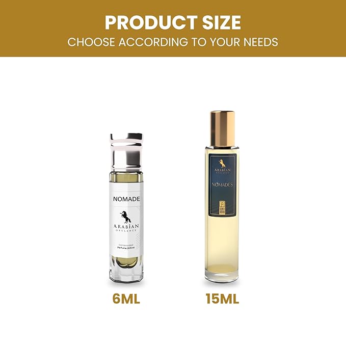 FR331 NOMADES Roll-on Perfume Oil for Women and Men, Luxurious and Concentrated Long Lasting Perfume Oil, Alcohol-Free Travel Size Body Scent for All-Day Freshness (15ml)