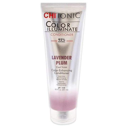 CHI Color Illuminate Conditioner, Helps Maintain Fresh Color In Natural & Color-Treated Hair, Sulfate, Paraben, & Cruelty-Free, Lavender Plum, 8.5 Oz