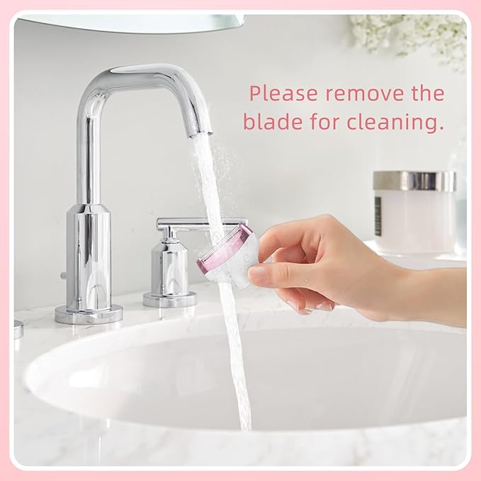 Bikini Trimmer for Women, 5 in 1 Electric Razors for Shaving, Waterproof Rechargeable Pubic Hair Trimmer with LED Display, Pink