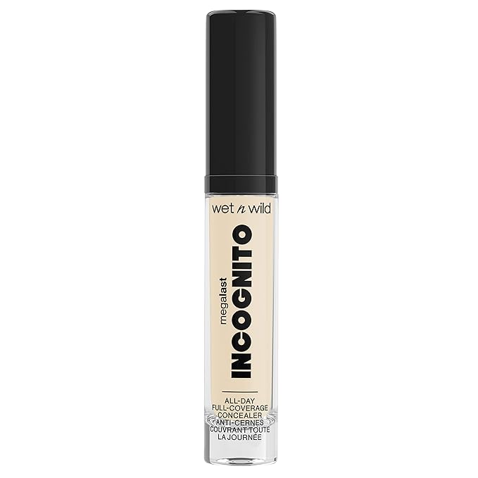 wet n wild Mega Last Incognito AllDay Full Coverage Concealer, Fair, 0.18 Ounce