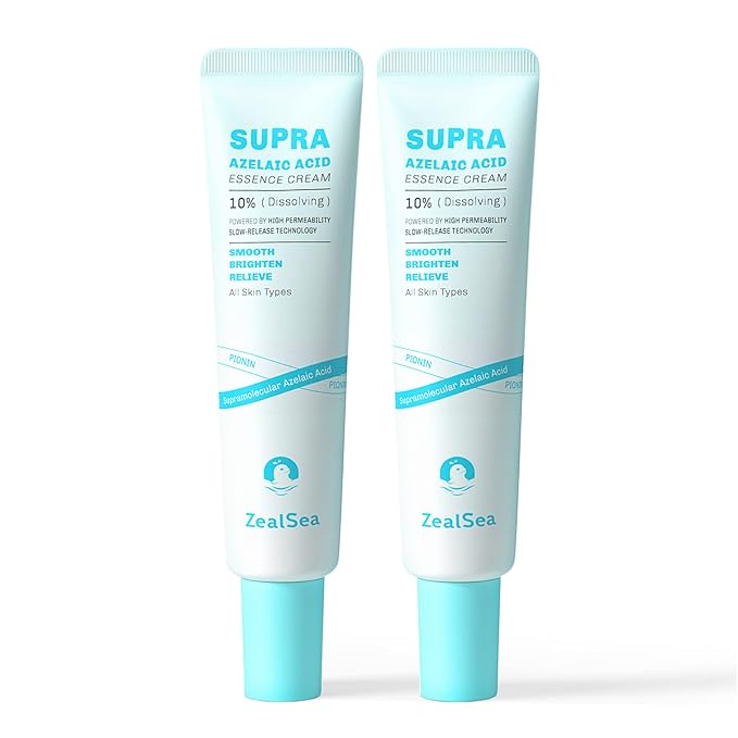 ZealSea Azelaic Acid 10% Facial Cream for Redness Relief Face Skin Care, Pimple Pigmentation Blackhead, Balance Excess Sebum, Clarify Skin, Soothe Irritation,1 Oz, Pack of 2