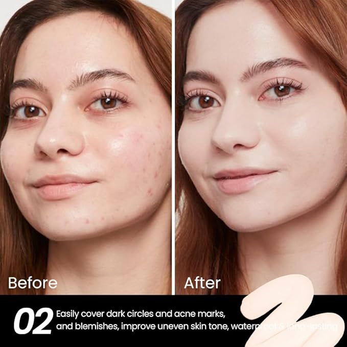 1 Pack Liquid Foundation Cream for Face Makeup,Durable