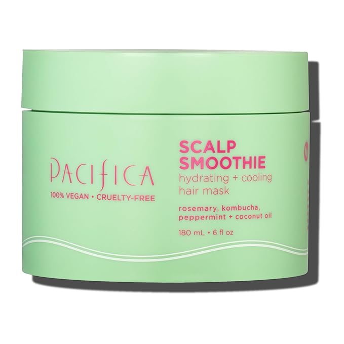 Pacifica Scalp Smoothie Hydrating Scalp Treatment & Leave-On Hair Mask, Cooling Relief for Dry, Flaky, Itchy Scalp & Thinning Hair, Vegan & Cruelty-Free, 6 fl oz