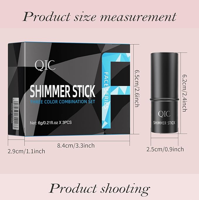 3 Colors Multi-Function Stick Set 3D Face Highlight (3 In1)