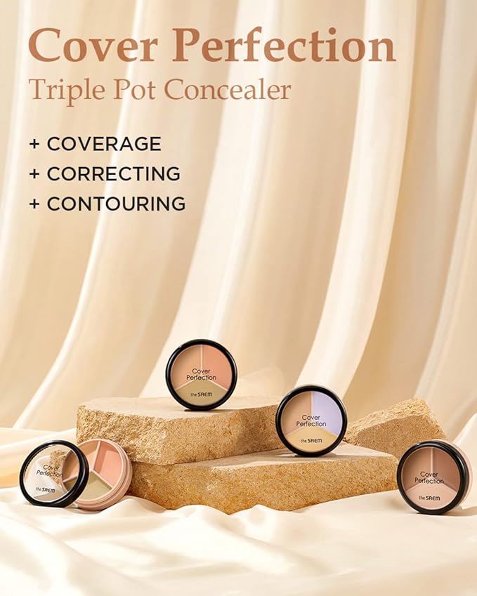 THESAEM Cover Perfection Triple Pot Concealer 04 Tone Skin Tone