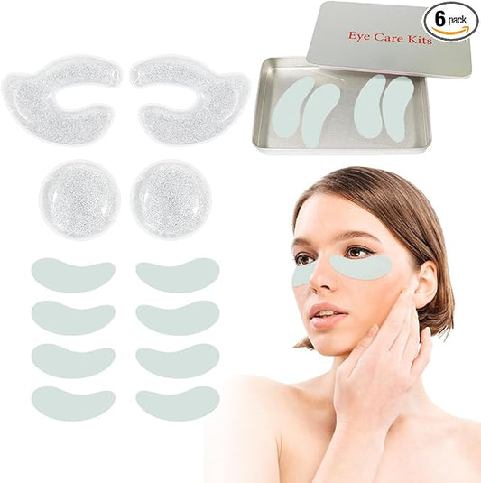Reusable eye gel cooling pads