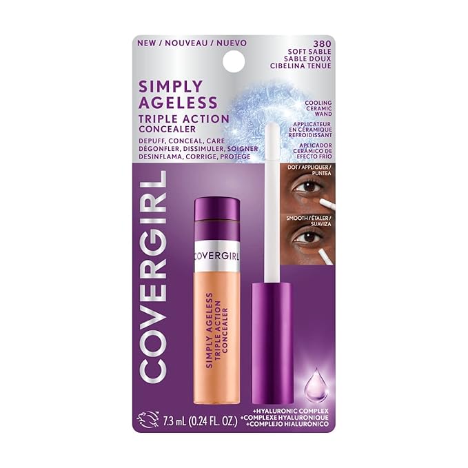COVERGIRL Simply Ageless Triple Action Concealer, Soft Sable, of 2