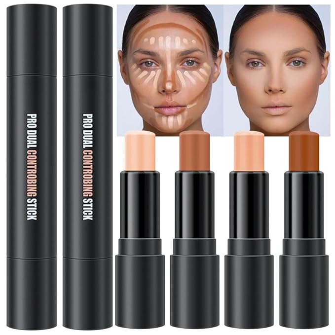 evpct 4 Color Contour Stick Makeup Set Concealer
