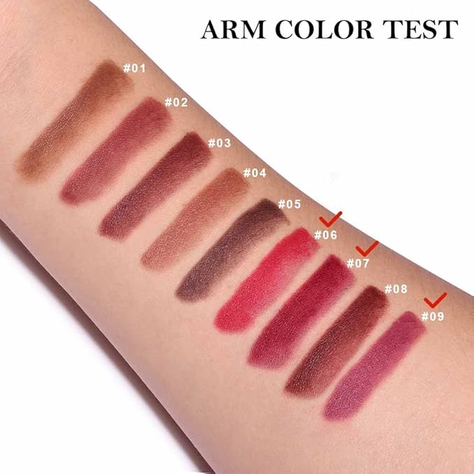 BINGBRUSH 2-in-1 Gradient Matte Lipstick & Lip Liner Set,3Pcs Long Lasting Waterproof Lip Crayon for Women, Flawless Contour, Lightweight Ombre Lip Color Pencil(03#&05#&08#)