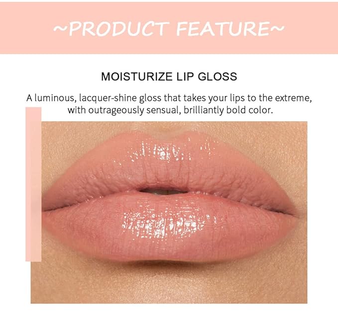 6PCS Lip Oil Light Lipgloss Set, Moisturizing Hydrating Lip Glow Oil Lip Gloss Kit High Shine Lip Plumping Glass Finish Lip Gloss Liquid Lipstick for Women (Set C)