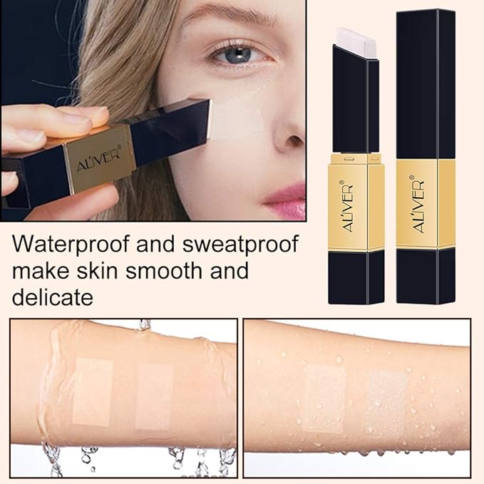 2 IN 1 Design Foundation & Brush, Face Cover Concealer