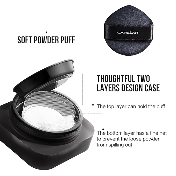 Soft Focus Loose Setting Powder, Waterproof, Matte, Oil For Dry