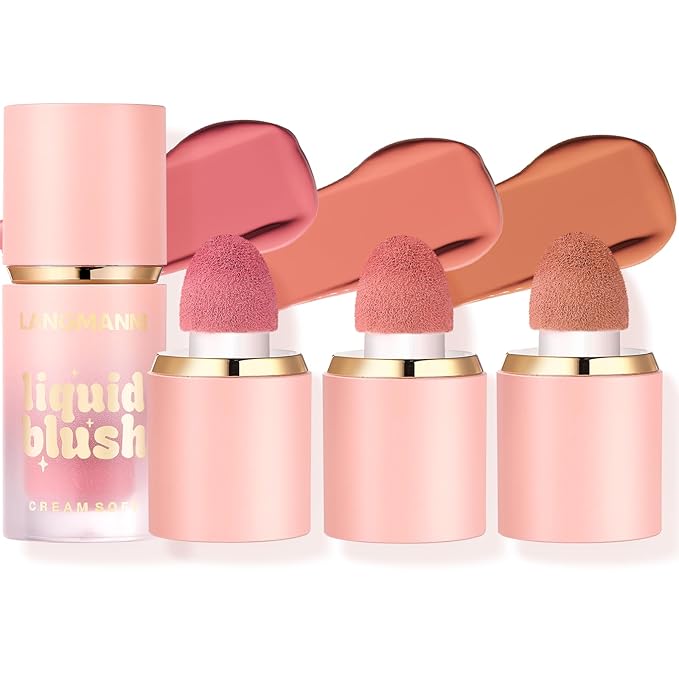 Jolilab Liquid Blush - High Pigment, Long - Lasting, Buildable Color for a Natural Glow(#1+3+5)