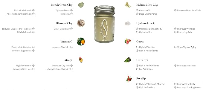 100% Natural Vitamin C Clay Exfoliating