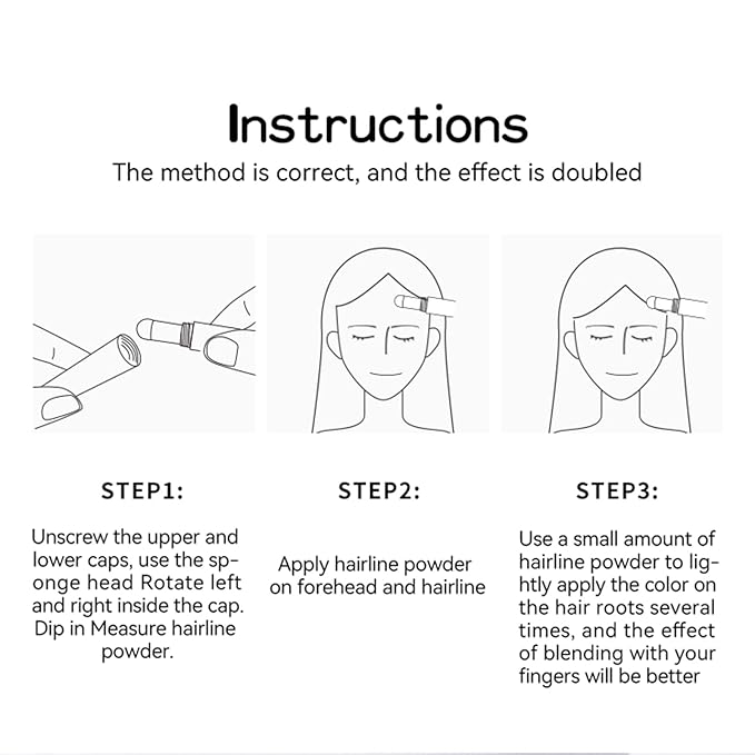 Hairline Powder Stick, Dark Brown