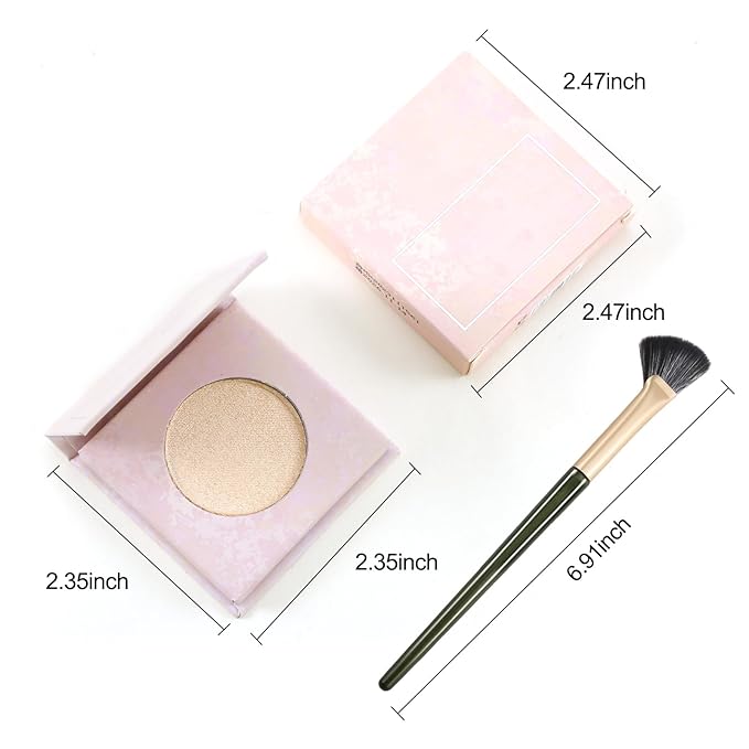 Erinde Face Highlighter Palette, Pearl Glossy Face Illuminator
