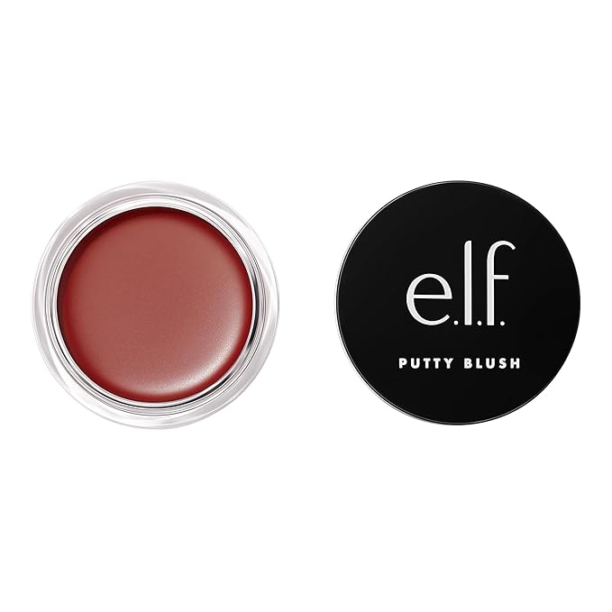 e.l.f. Putty Blush, Creamy & Ultra Pigmented Formula, Infused with Argan Oil & Vitamin E, Maldives, 0.35 Oz