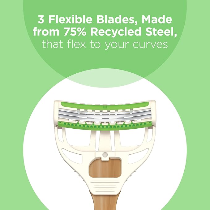 Schick Intuition Bamboo Disposable Razors for Women, 3ct