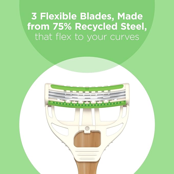 Schick Intuition Bamboo Disposable Razors for Women, 3ct (Pack of 2)