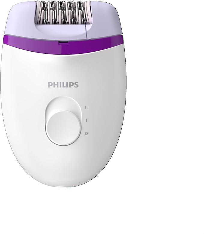 Philips Satinelle Essential Corded Compact epilator Incl. Bikini Trimmer, Brp505/00, 1 Count