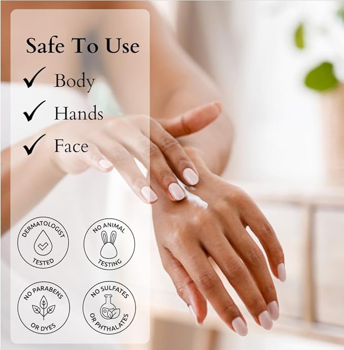 NATURE WELL Clinical Vitamin C Brightening Moisture Cream for Face & Body, Anti-Aging Skincare, Firming, Nourishing Hydration, Reduces Discoloration, Improves Overall Tone & Texture, 10 Oz