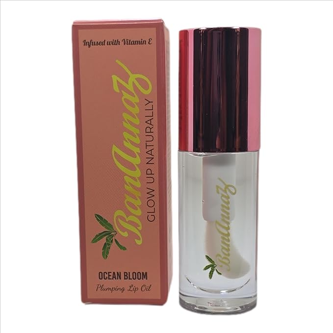 Ocean Bloom Lip Oil, Sheer Glossy Finish, Hydrating Formula