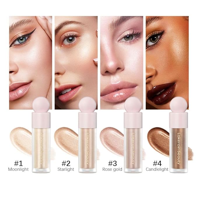 UNYOKE Liquid Highlighter, Highlighter makeup Stick,Makeup Highlighter Face Body Highlighter.-03#