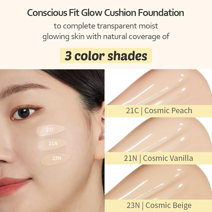MOONSHOT KOREA Conscious Fit Cushion Foundation Medium Coverage,