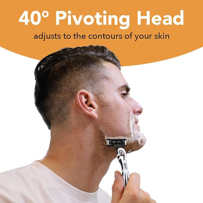 BIC Flex 5 Disposable Men's Razors, 5 Blade Razors for Smooth Shaving Experience, 6-Pack, Ideal Men's Razor Gift Set